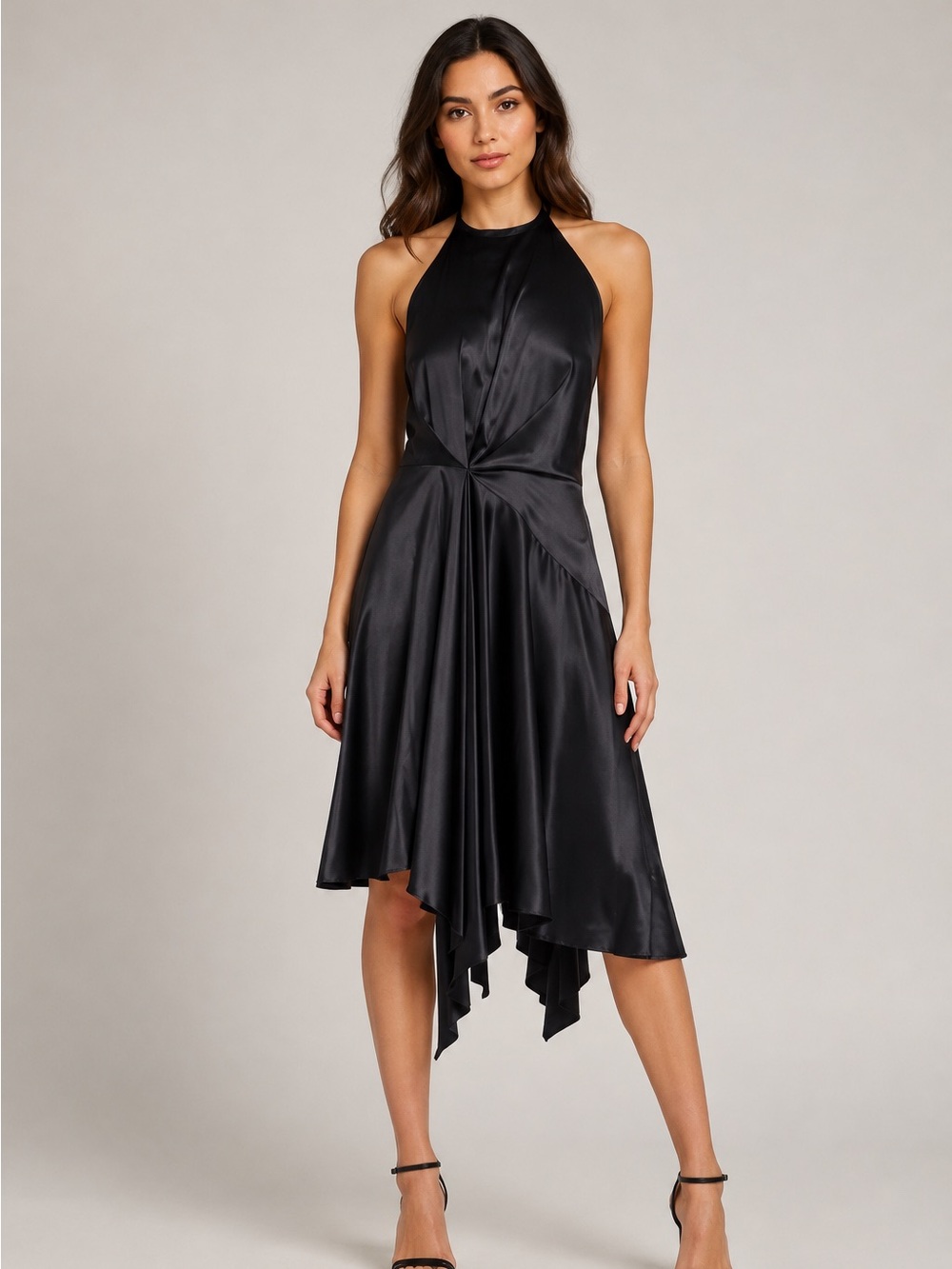 Badgley Mischka Halter Dress